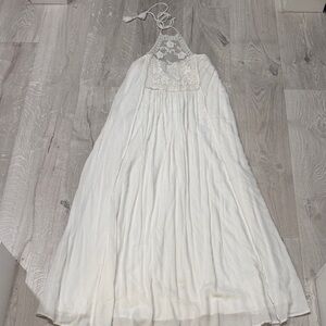 Abercrombie & Fitch White Lace Halter dress